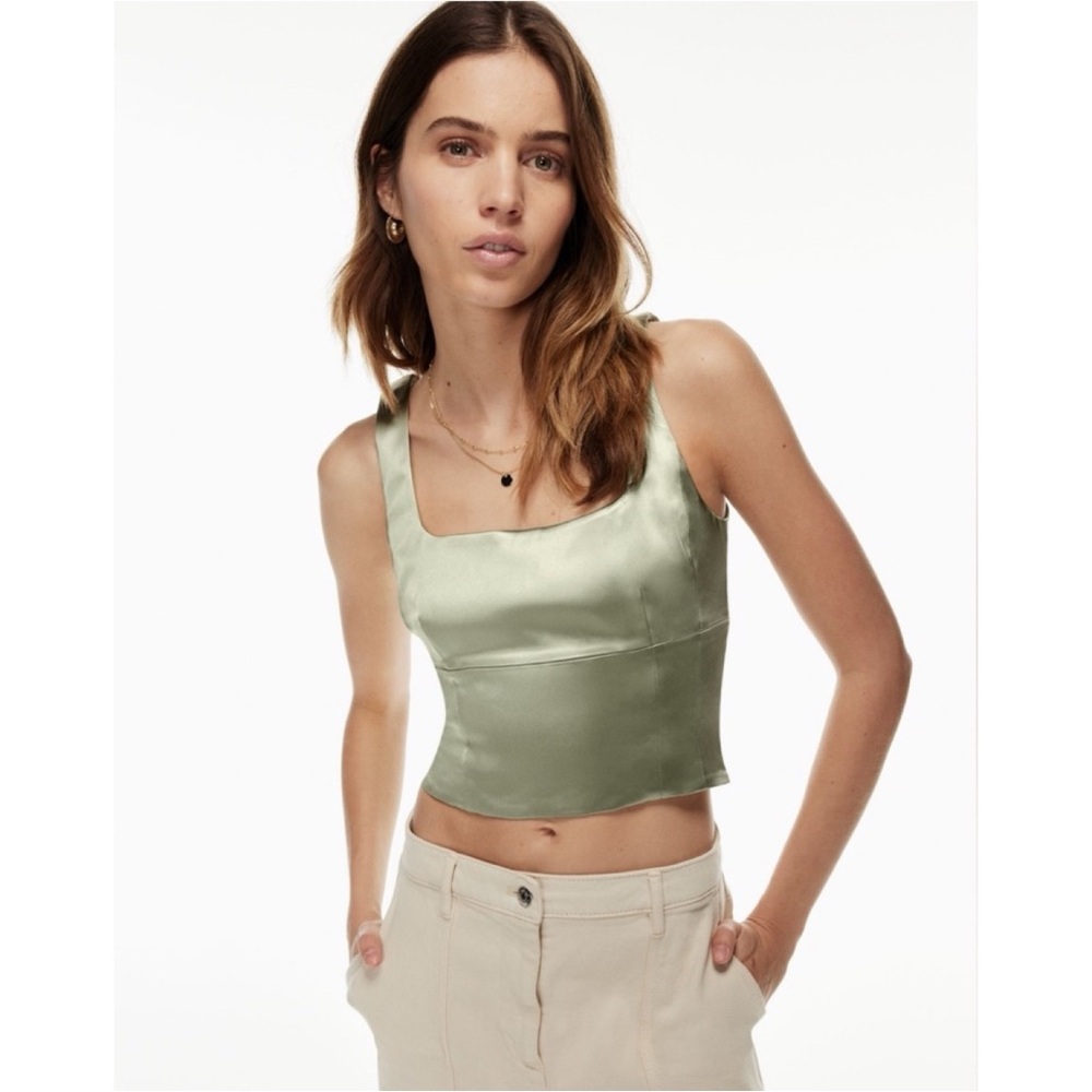 Wilfred Shine bustier frosted sage 2xs